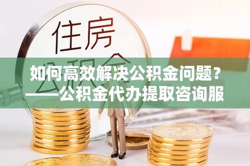 武邑如何高效解决公积金问题？——公积金代办提取咨询服务指南