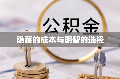 武邑隐藏的成本与明智的选择