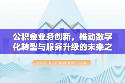 武邑公积金业务创新，推动数字化转型与服务升级的未来之路